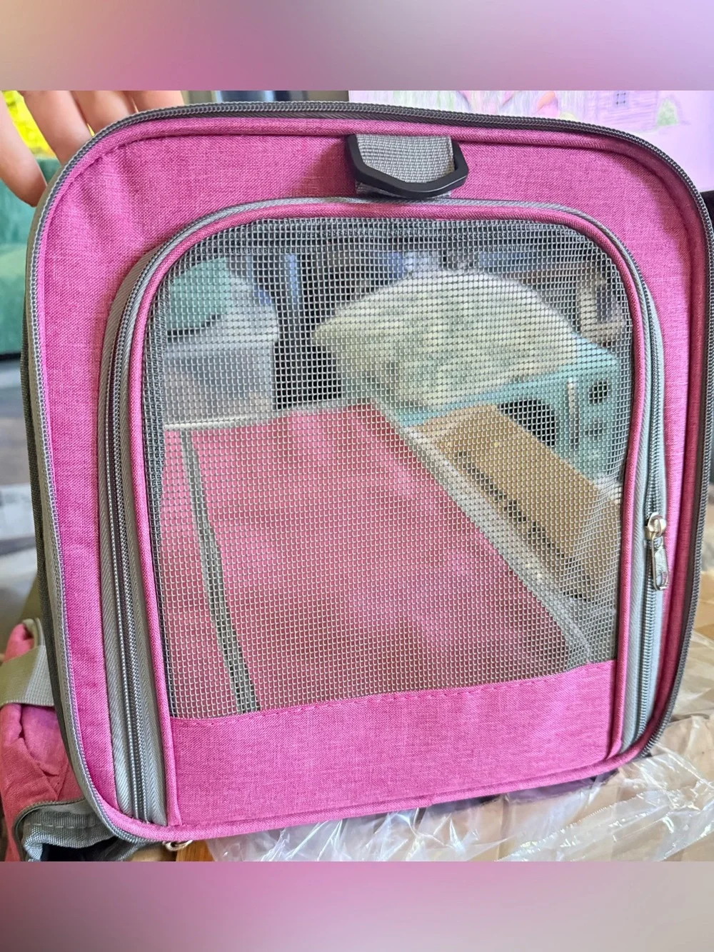 💕 NIB Pink Soft-Sided Cat or Small Dog Pet Carrier with Mesh Panels